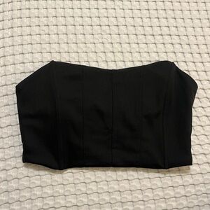 Black Strapless Top
